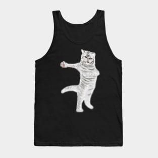 Funny Dancing Cat Lovers Gift Tank Top